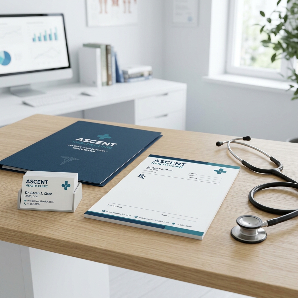 All-in-One Clinic Setup Branding Bundle Mockup